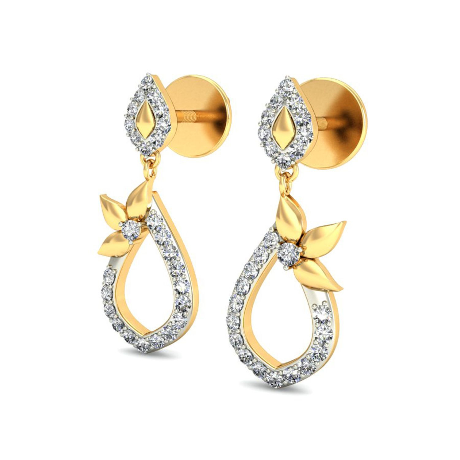 Cheap Real Diamond Earrings
 Daily Wear Earrings Designs Real Certified Diamond 0 34 Ct