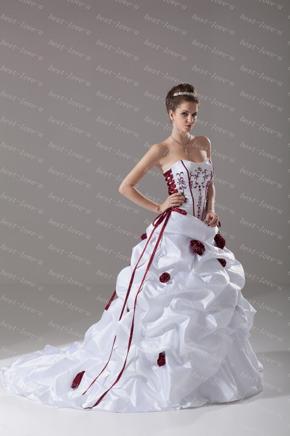 Cheap Red And White Wedding Dresses
 wedding dress white and red Google Search