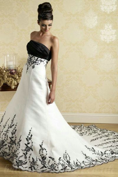 Cheap Red And White Wedding Dresses
 black and white wedding dresses