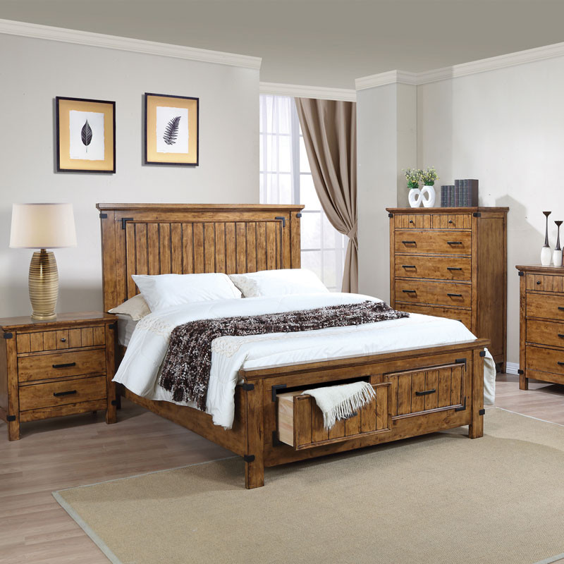 Cheap Rustic Bedroom Furniture Sets
 Rustic Honey Bedroom Set The Furniture Shack