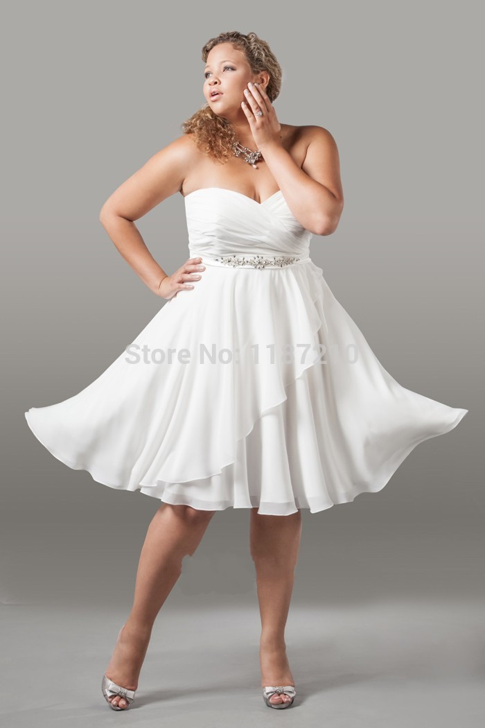 Cheap Short Wedding Dresses
 Beach Short Wedding Dresses 2015 Cheap Bridal Gowns Plus