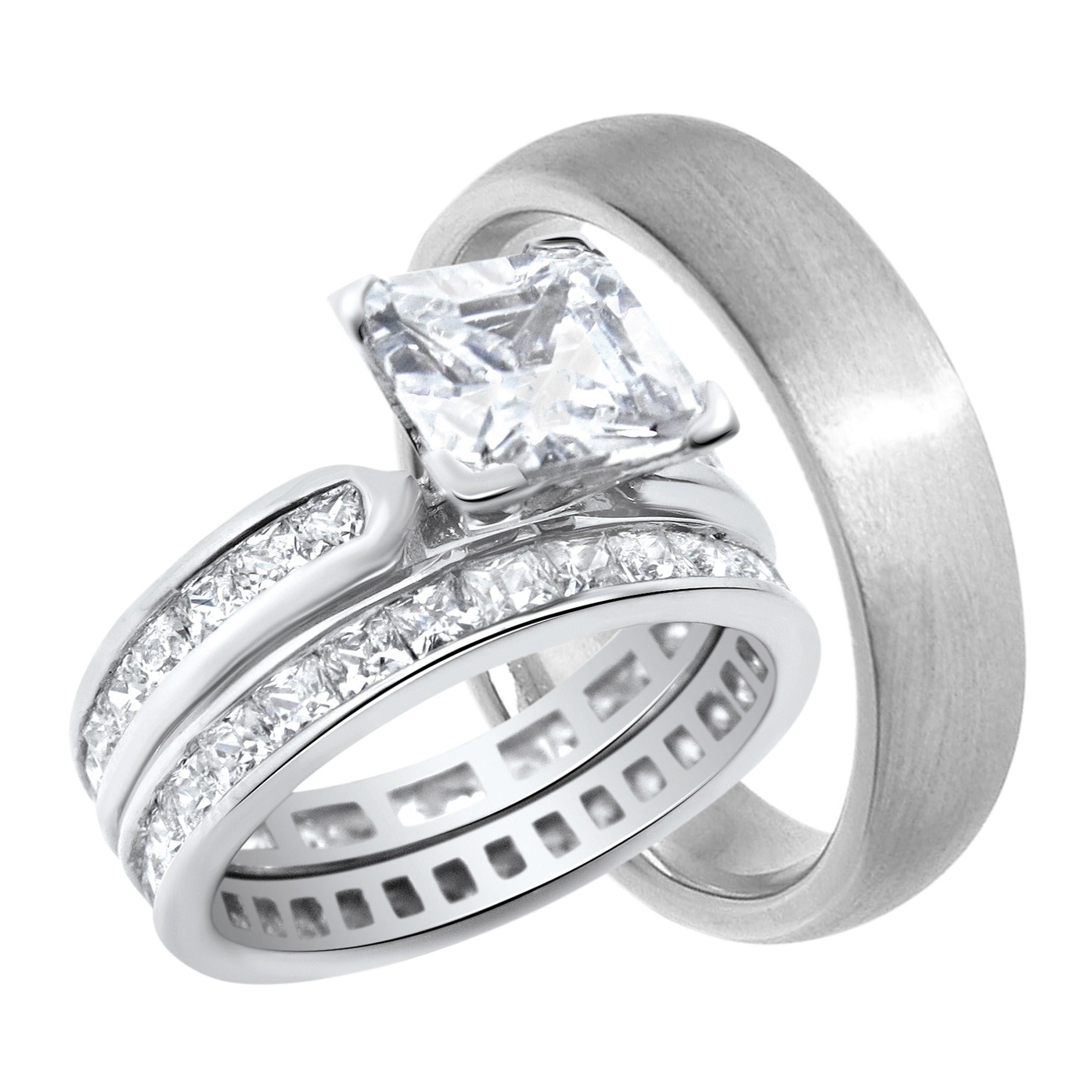 Cheap Wedding Rings For Him
 His Hers Wedding Rings Set Cheap Matching Rings for Him