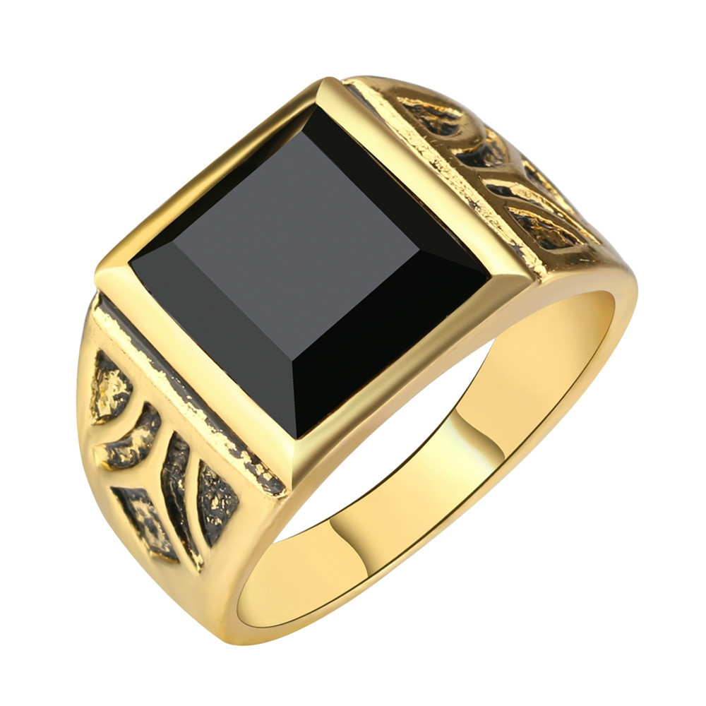 Cheap Wedding Rings For Men
 Men Jewelry High Quality Black Gold Ring Men Wedding Party