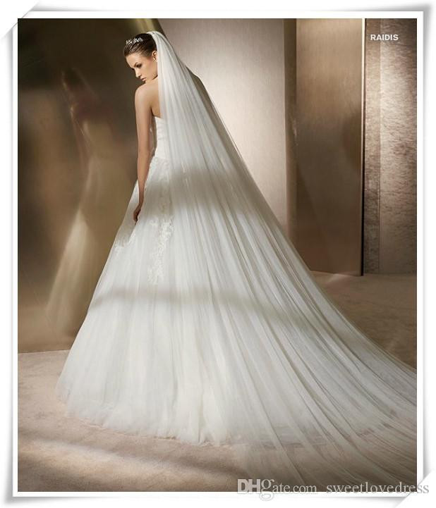 Cheap Wedding Veils
 In Stock Cheap Bridal Wedding Veils 3m e Layers White