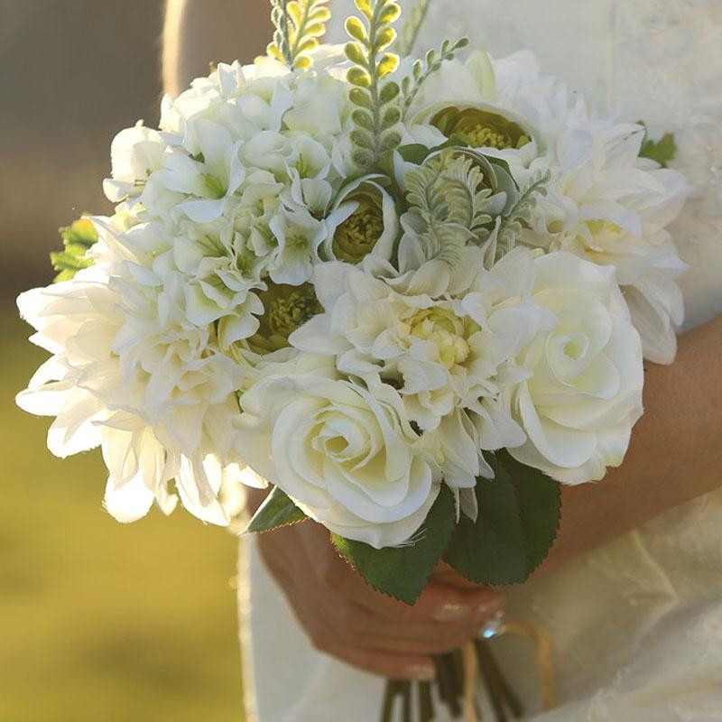 Cheapest Flowers For Weddings
 Cheap 2015 New Artificial Bridal Bouquets For Out Door