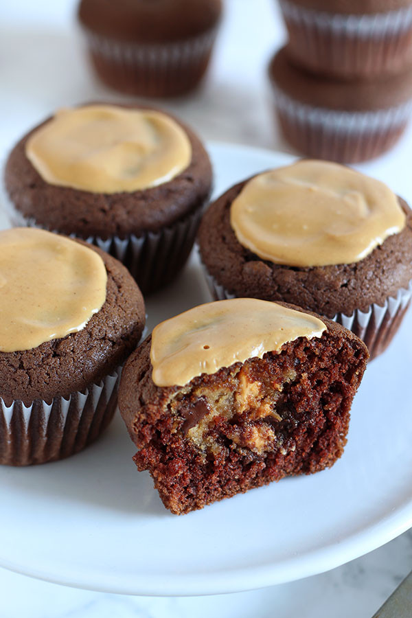 Cheesecake Filled Cupcakes
 Peanut Butter Cheesecake Stuffed Chocolate Cupcakes
