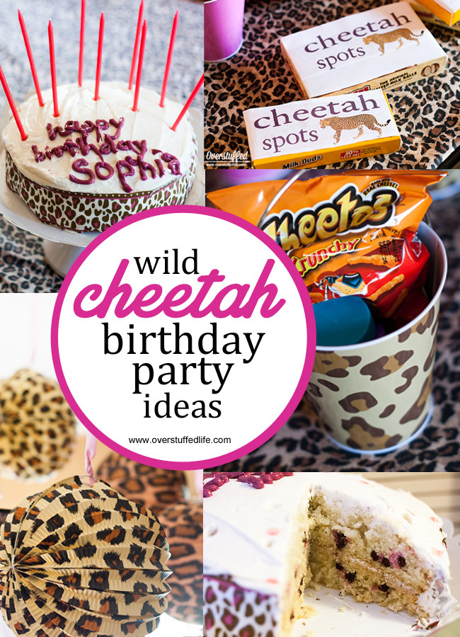 Cheetah Birthday Decorations
 Super Simple Cheetah Birthday Party Ideas Overstuffed