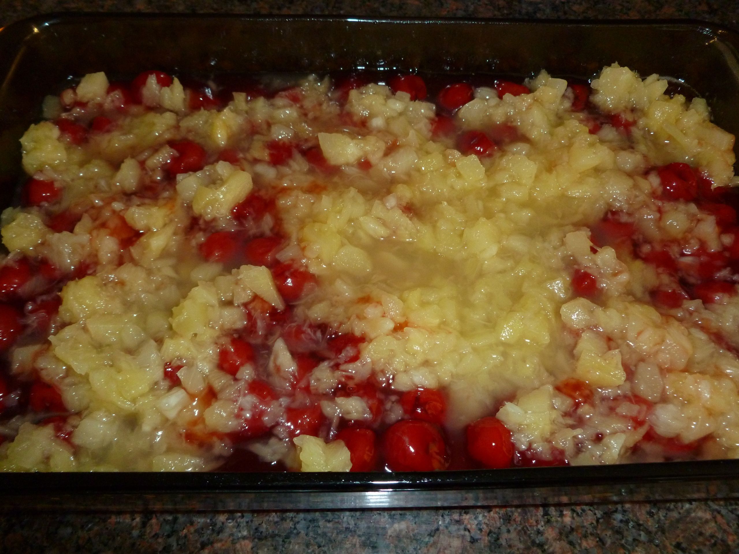 Cherry Dump Cake Without Pineapple
 dump cake with cherry pie filling and crushed pineapple