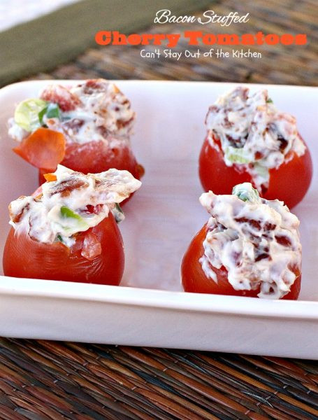 Cherry Tomato Appetizers Recipes
 Bacon Stuffed Cherry Tomatoes Can t Stay Out of the Kitchen