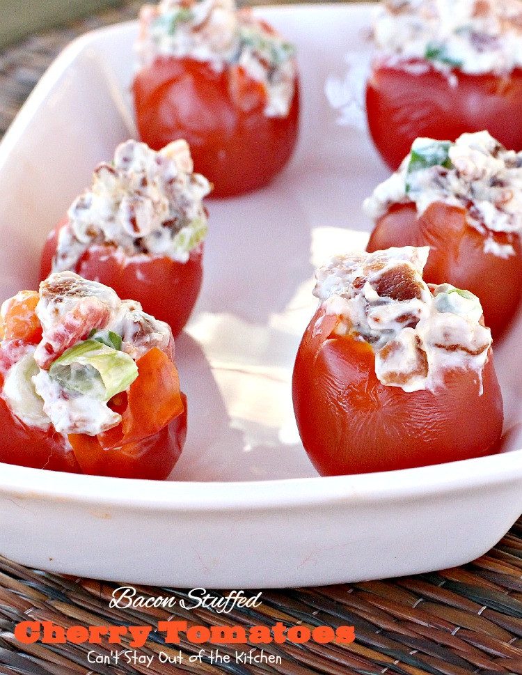 Cherry Tomato Appetizers Recipes
 Bacon Stuffed Cherry Tomatoes Can t Stay Out of the Kitchen