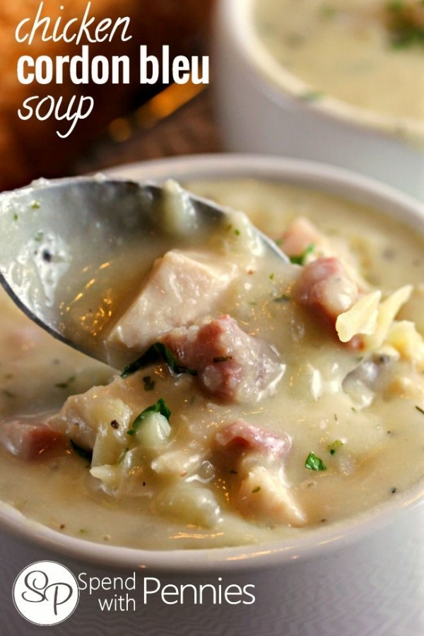 Chicken Cordon Bleu Soup
 Chicken Cordon Bleu Soup Craving Cheese Here Are Some Soup…