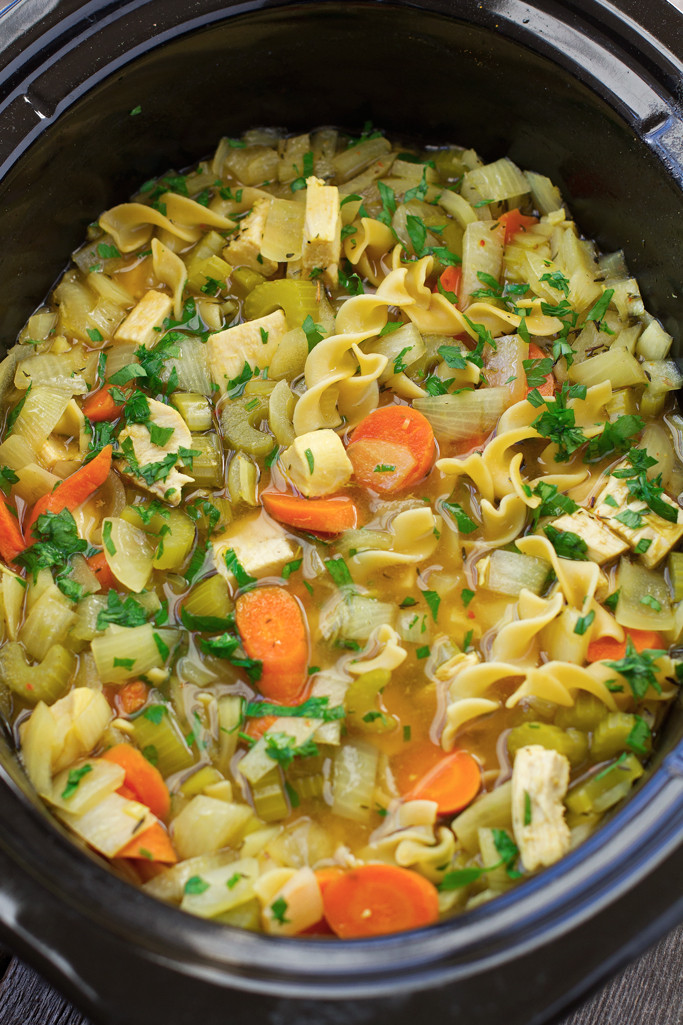 Chicken Noodle Soup In The Crockpot
 Chicken Noodle Soup Slow Cooker Recipe