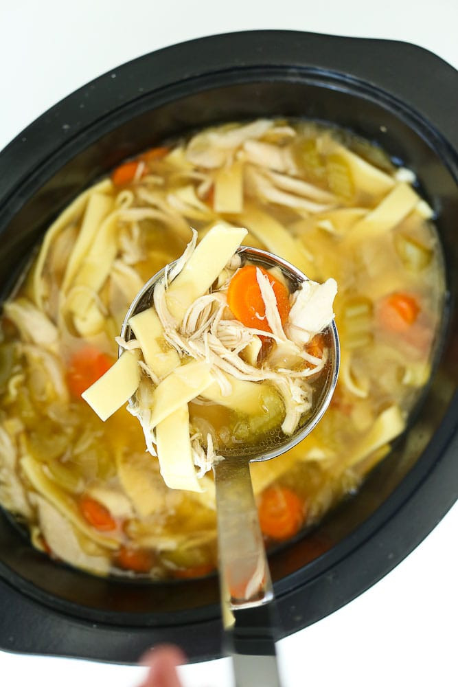 Chicken Noodle Soup In The Crockpot
 Crockpot Chicken Noodle Soup Recipe Happy Healthy Mama