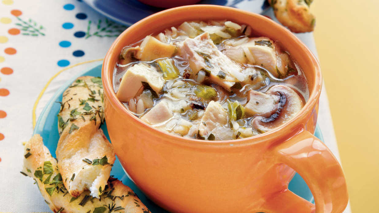 Chicken Soup With Mushrooms
 Chicken and Rice Soup with Mushrooms Recipe Southern Living