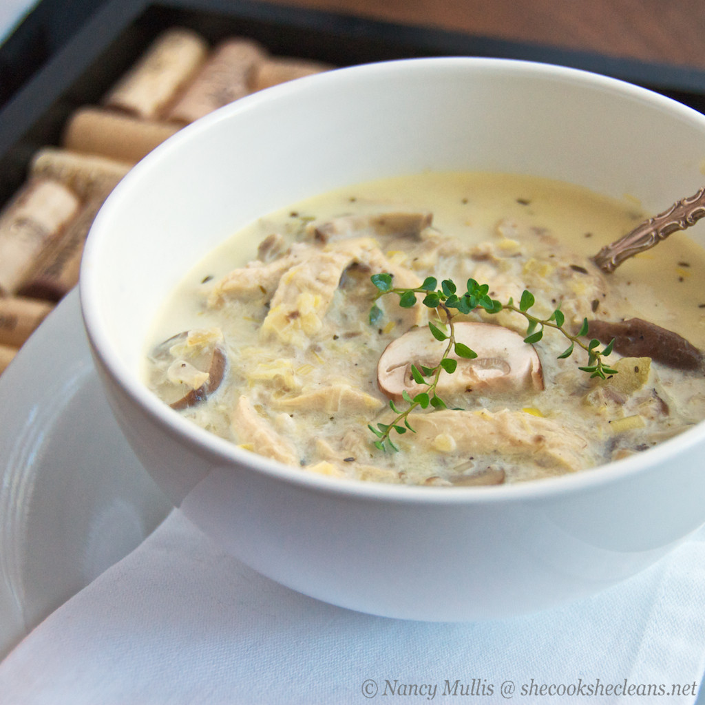 Chicken Soup With Mushrooms
 Chicken Leek and Mushroom Soup