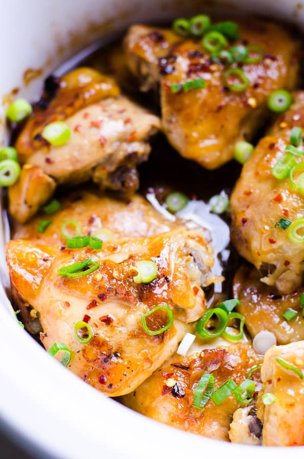 Chicken Thighs In Slow Cooker
 Slow Cooker Thai Chicken Thighs iFOODreal Healthy