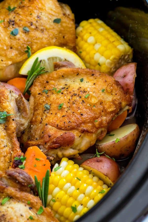 Chicken Thighs In Slow Cooker
 Slow Cooker Chicken Thighs with Ve ables Jessica Gavin