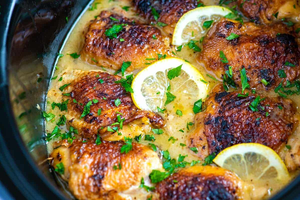 Chicken Thighs In Slow Cooker
 Ultimate Slow Cooker Lemon Chicken Thighs