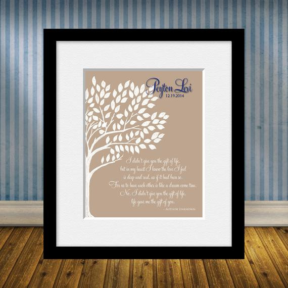 Child Adoption Gifts
 Gift for Adopting Parents Adoption Poem Personalized