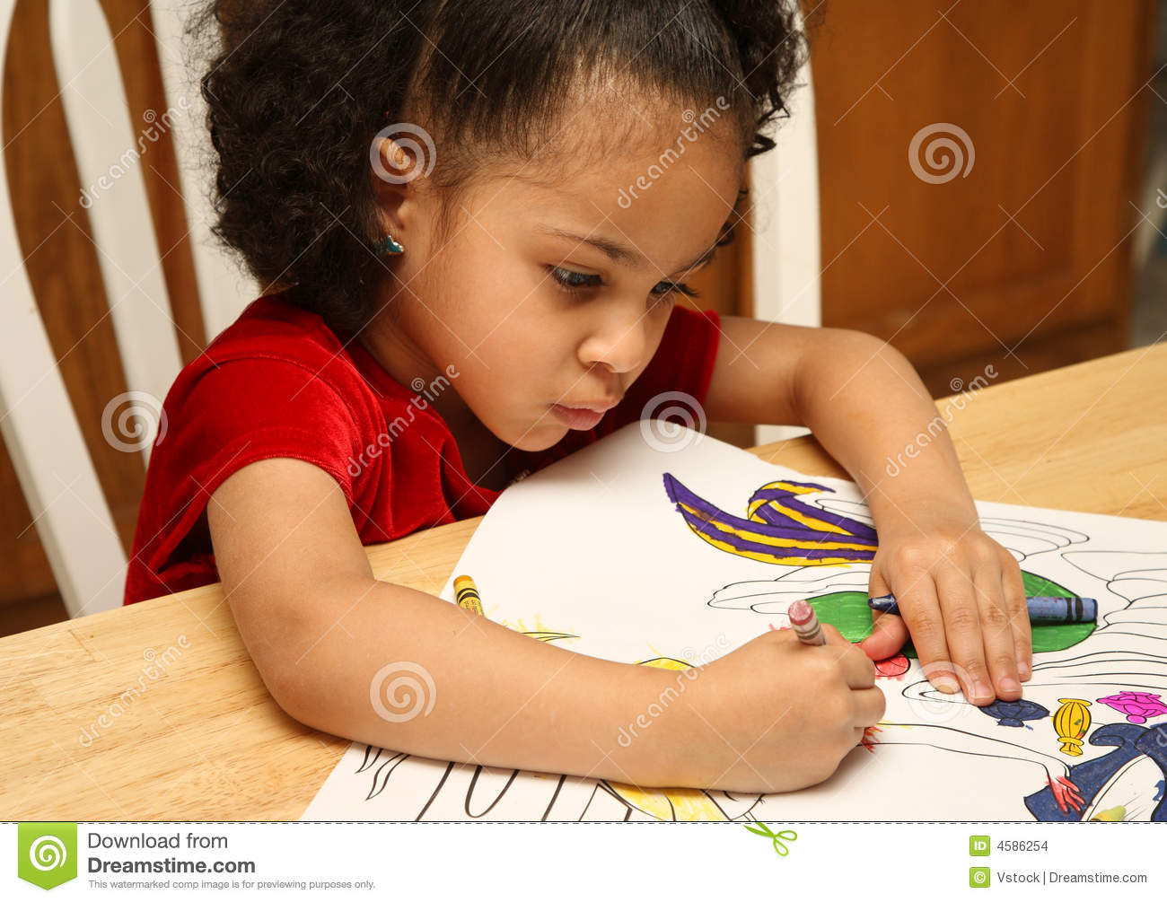 Child Coloring
 Child Coloring Stock Image