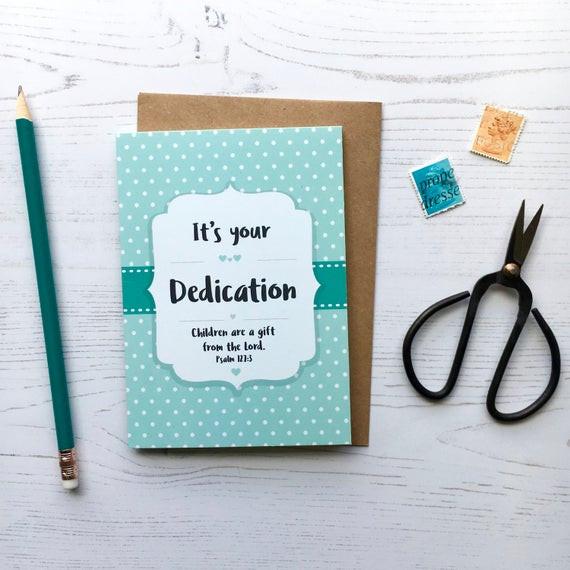 Child Dedication Gifts
 Dedication A6 Card Baby Dedication Gifts Modern Dedication