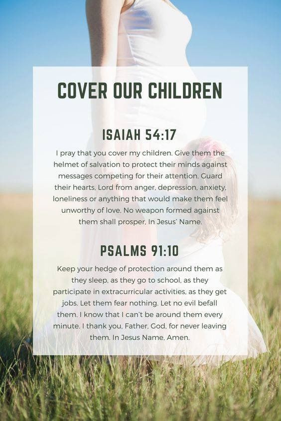 Child Prayers Quotes
 Cover your children