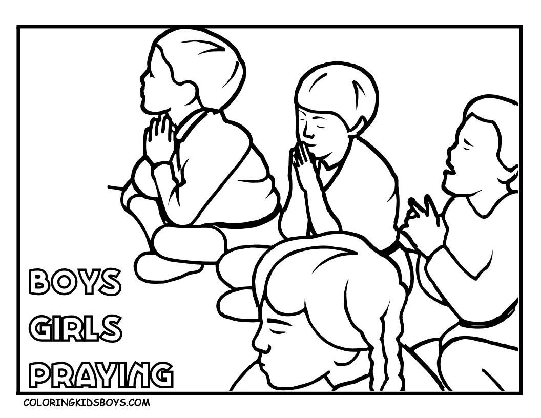 Child Praying Coloring Page
 children praying coloring page pages pictures imagixs