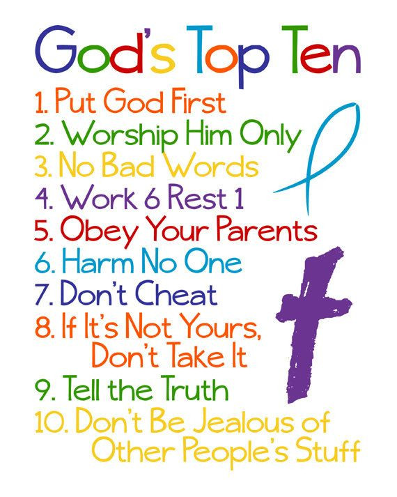 Children Are A Gift From God Kjv
 Christian Wall Art Ten mandments Bible Verse God s