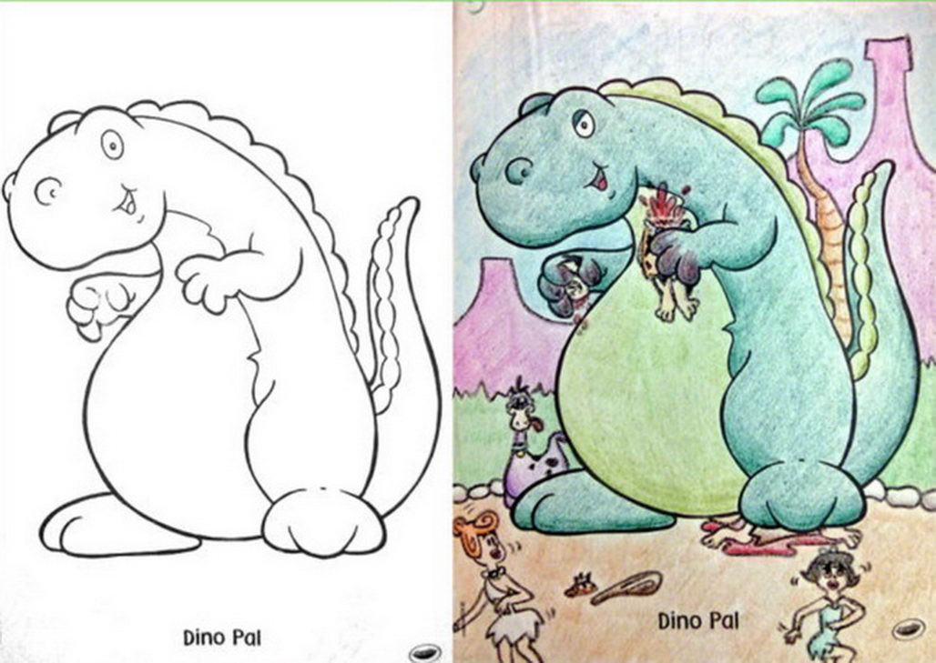 Children Coloring Books
 These Kid’s Coloring Book Page Makeovers Will Kill Your