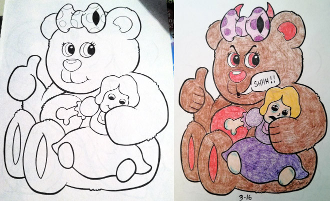 Children Coloring Books
 Hilarious coloring books for children seen from adults