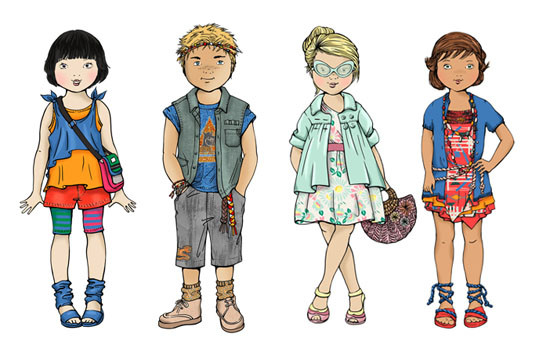 Children Fashion Illustration
 An ode to all good things July 2011