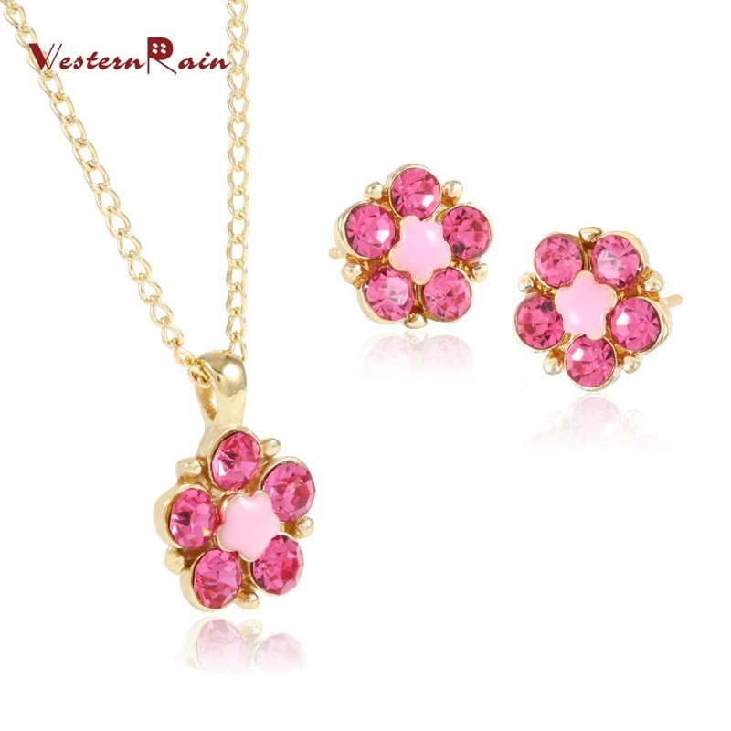 Children Fashion Jewelry
 Aliexpress Buy WesternRain Lovely Pink Green Crystal