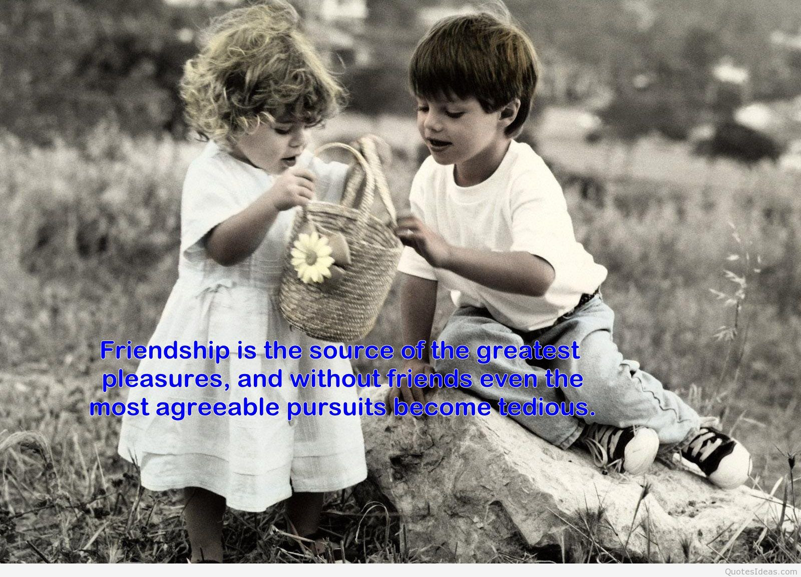 Children Friendship Quotes
 Best friends kids image & quote