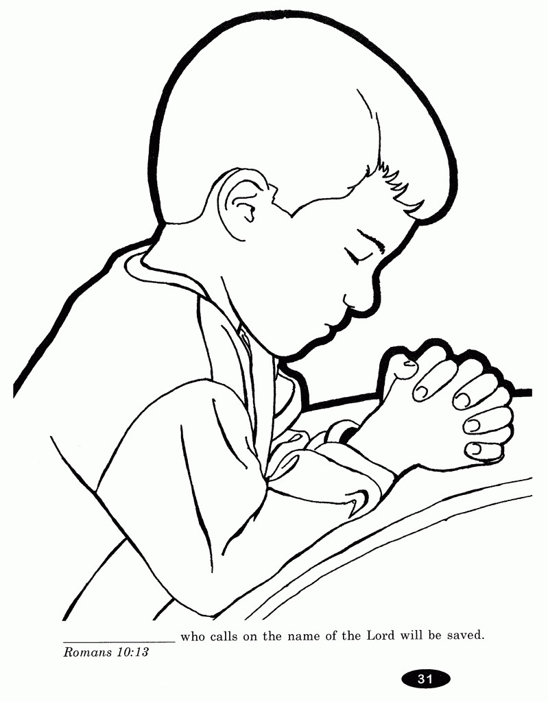 Children Praying Coloring Pages
 Children Praying Coloring Page Coloring Home