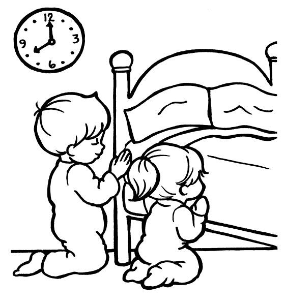 Children Praying Coloring Pages
 praying coloring pages preschool