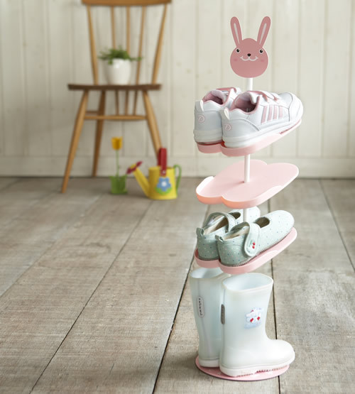Children Shoe Storage
 Childrens Shoe Rack Animal Rabbit Yamazaki Shoe