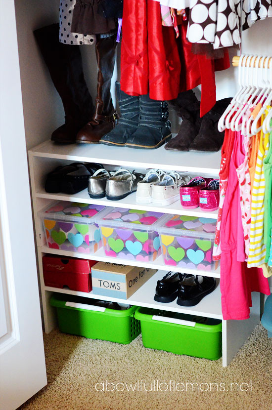 Children Shoe Storage
 Organization Challenge Kids Closets