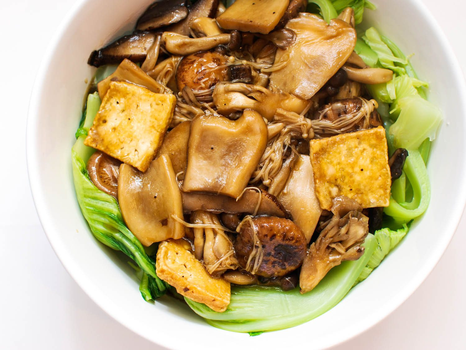 Chinese New Year Dishes Recipes
 Mushrooms and Tofu With Chinese Mustard Greens Recipe
