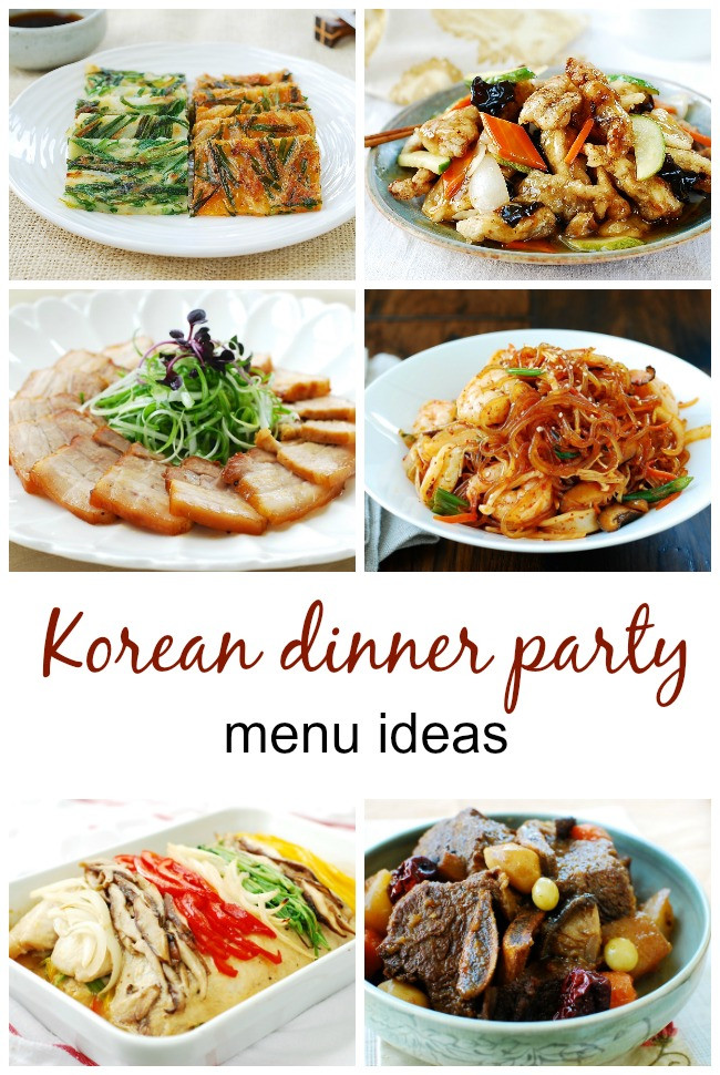 Chinese Party Food Ideas
 Menus for Korean Dinner Parties Korean Bapsang