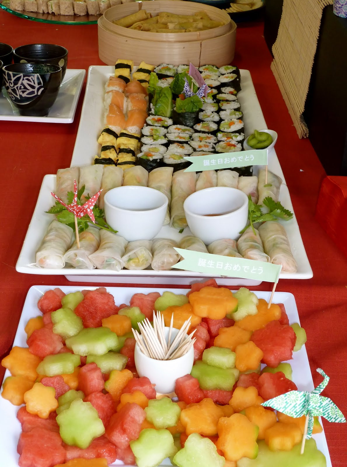 Chinese Party Food Ideas
 Planning a Baby Shower Food Theme Sushi for a Japanese Theme