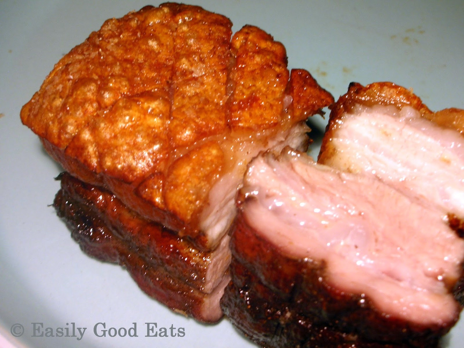 Chinese Roast Pork Belly Recipes
 Easily Good Eats Crispy Chinese Roasted Pork Belly Recipe