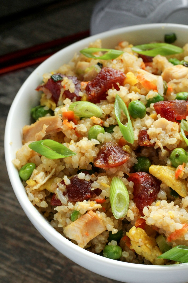 Chinese Sausage Fried Rice
 Chicken and Chinese Sausage Fried Rice The plete Savorist