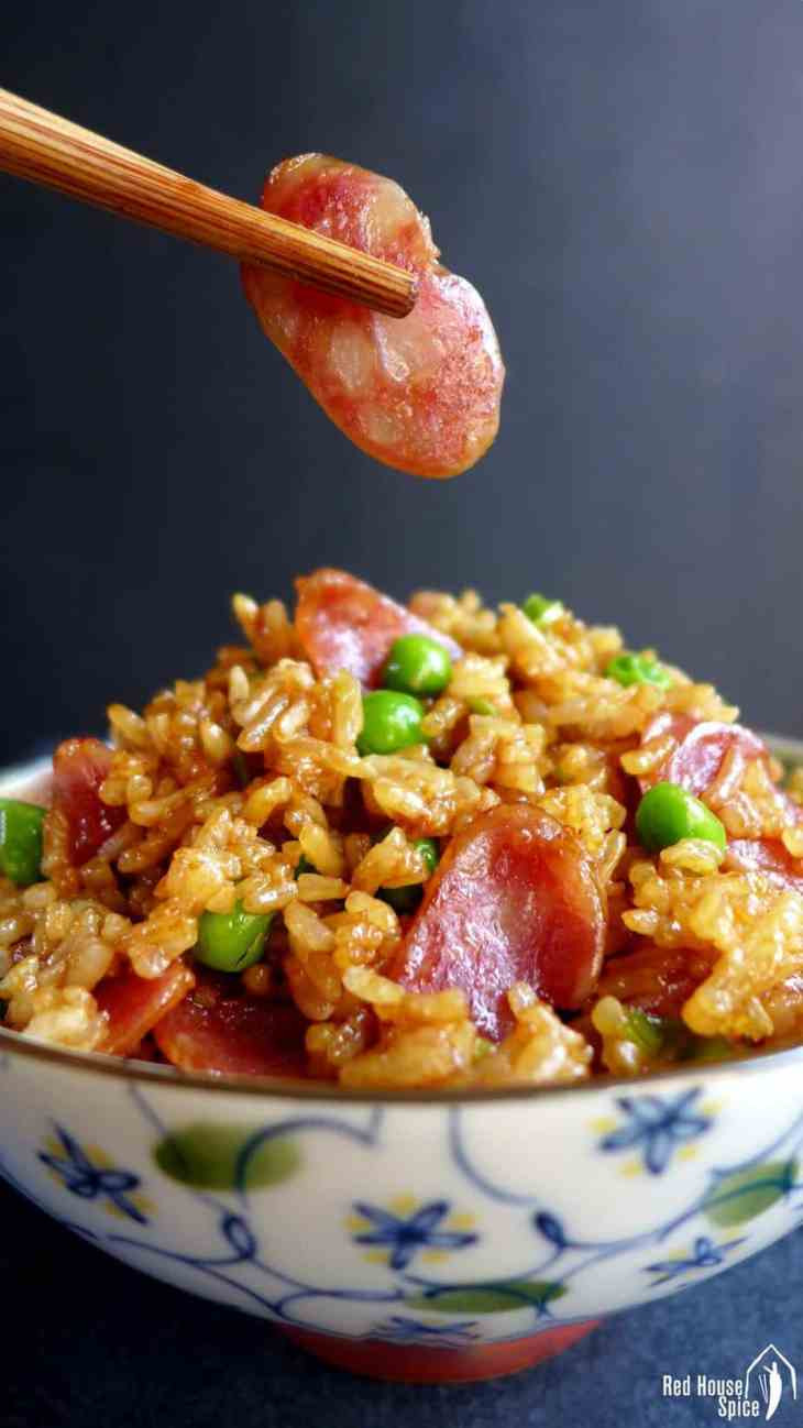 Chinese Sausage Fried Rice
 Chinese sausage fried rice 腊肠炒饭 – Red House Spice