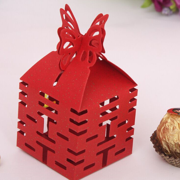Chinese Wedding Favors
 Free shipping 50 pcs decoupage chinese wedding favor boxes
