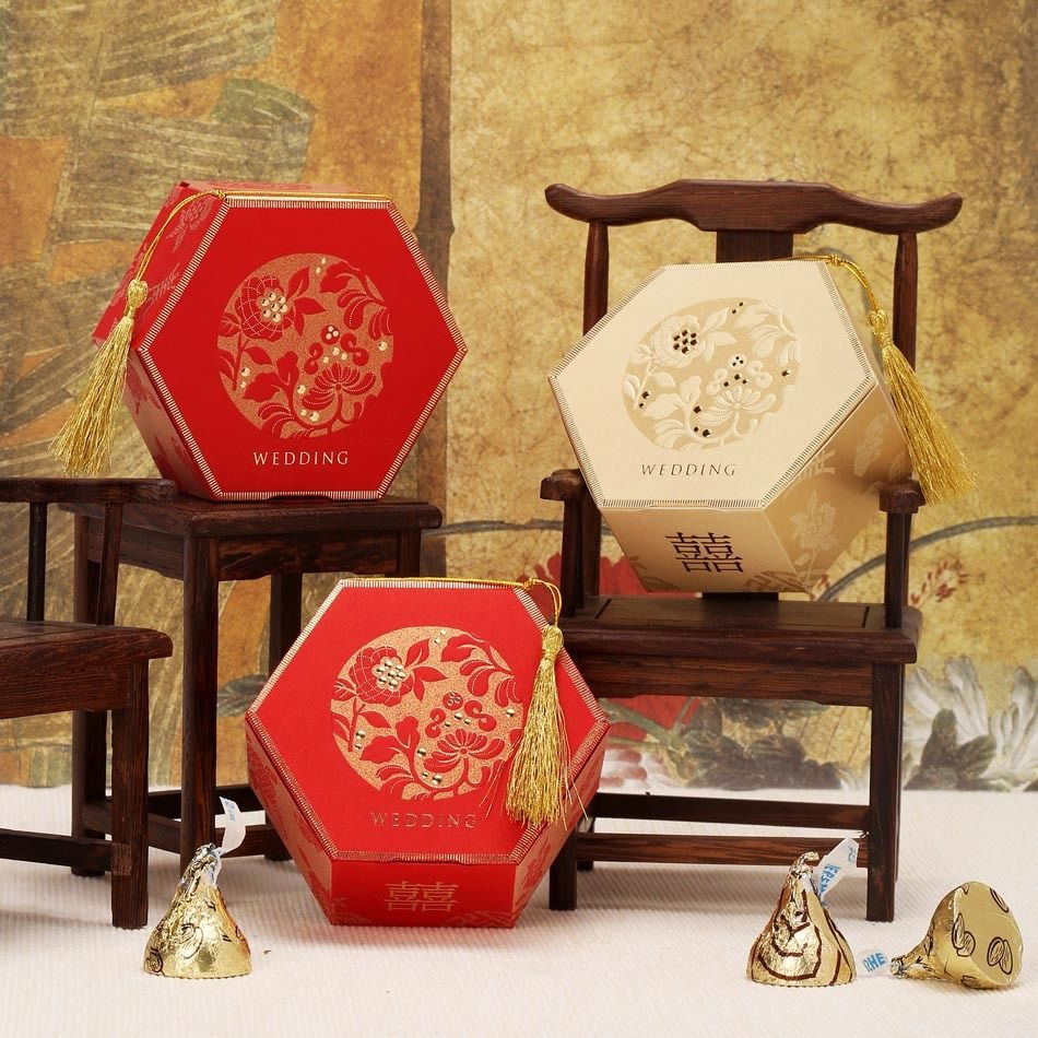 Chinese Wedding Favors
 Chinese Style Wedding Party Favor Boxes Candy Boxes Gift