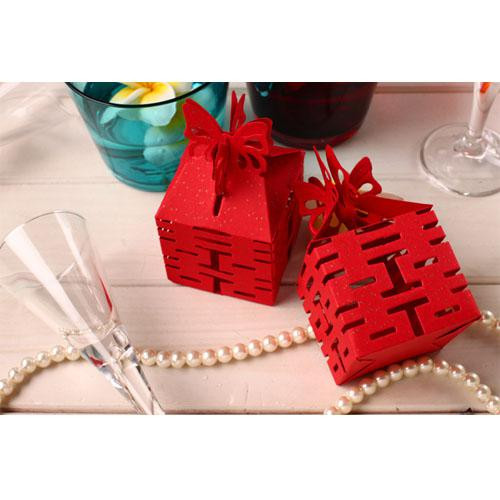 Chinese Wedding Favors
 Asia Themed Chinese Wedding Favors Double Happiness 4 Side