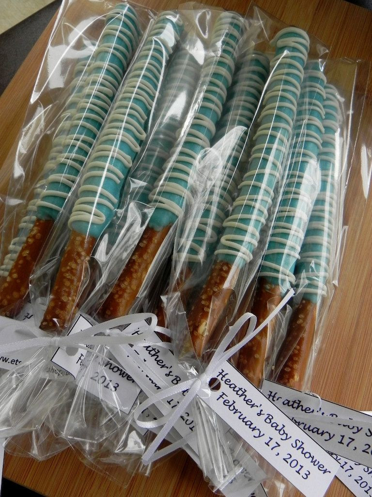 Chocolate Covered Pretzels For Baby Shower
 Pin on Party Foods and Ideas
