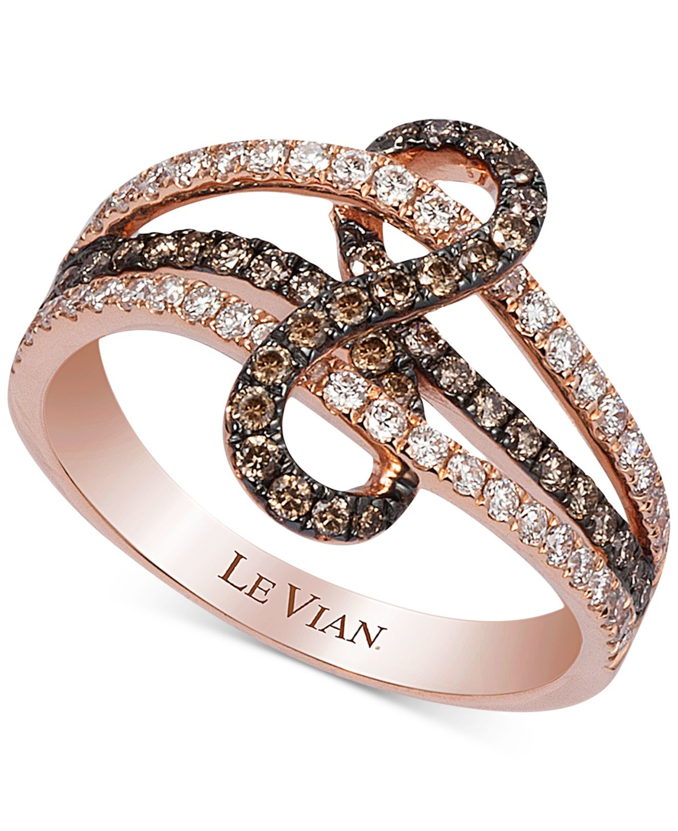 Chocolate Diamond Rings For Sale
 Le vian Chocolatier Gladiator Weave White And Chocolate