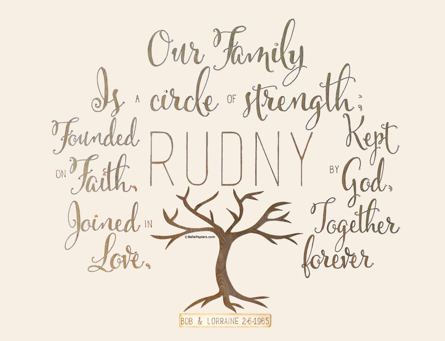 Christian Family Quotes
 Family Tree Family Quote Christian Family Calligraphy