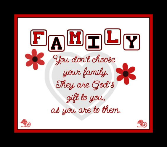Christian Quote About Family
 My Family Quotes And Sayings QuotesGram